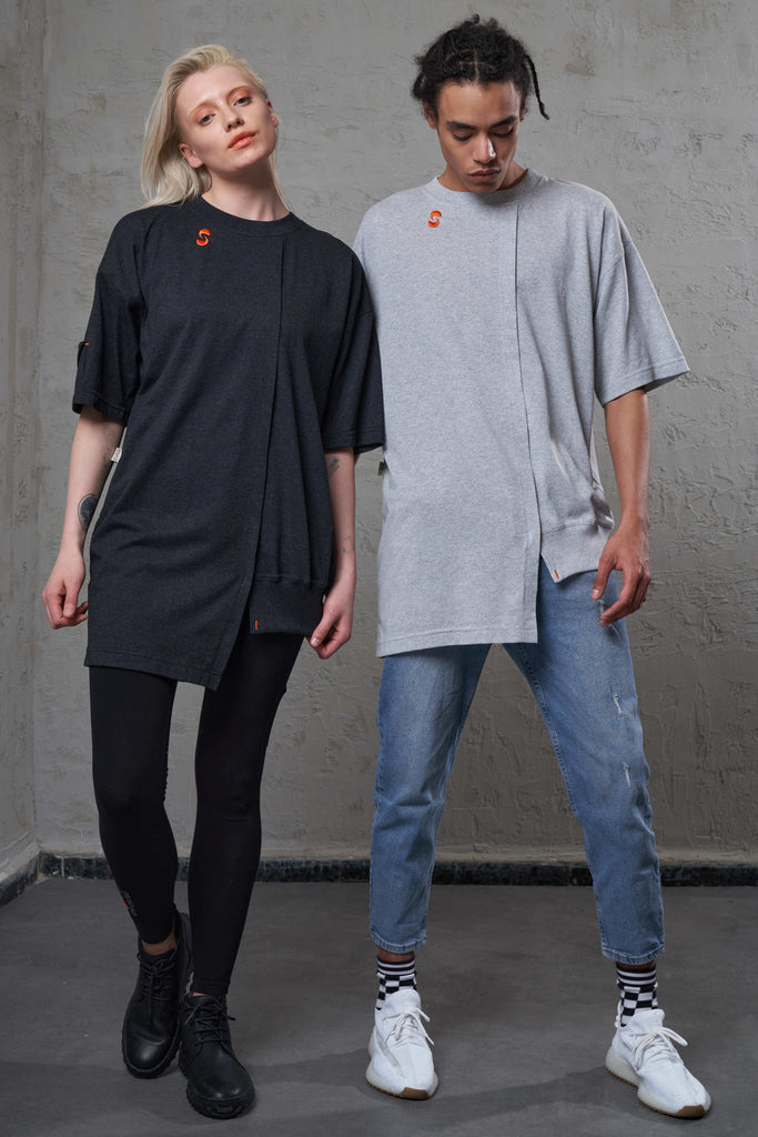 gender free style eco-friendly oversize t-shirt for men and women